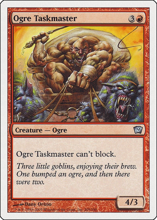 Image for Ogre Taskmaster (205) (9ED) - Magic: The Gathering