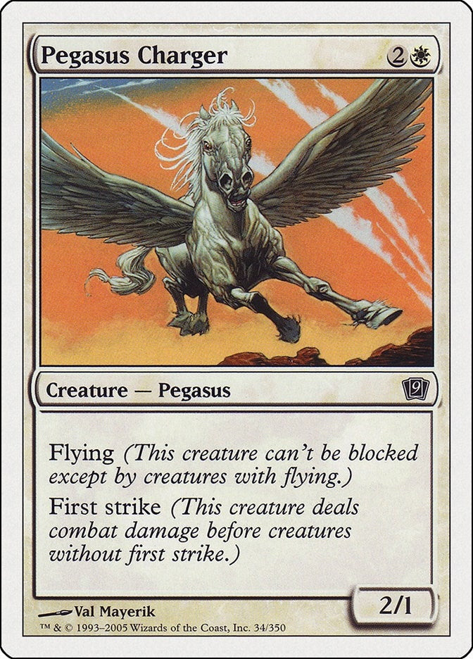 Image for Pegasus Charger (34) (9ED) - Magic: The Gathering