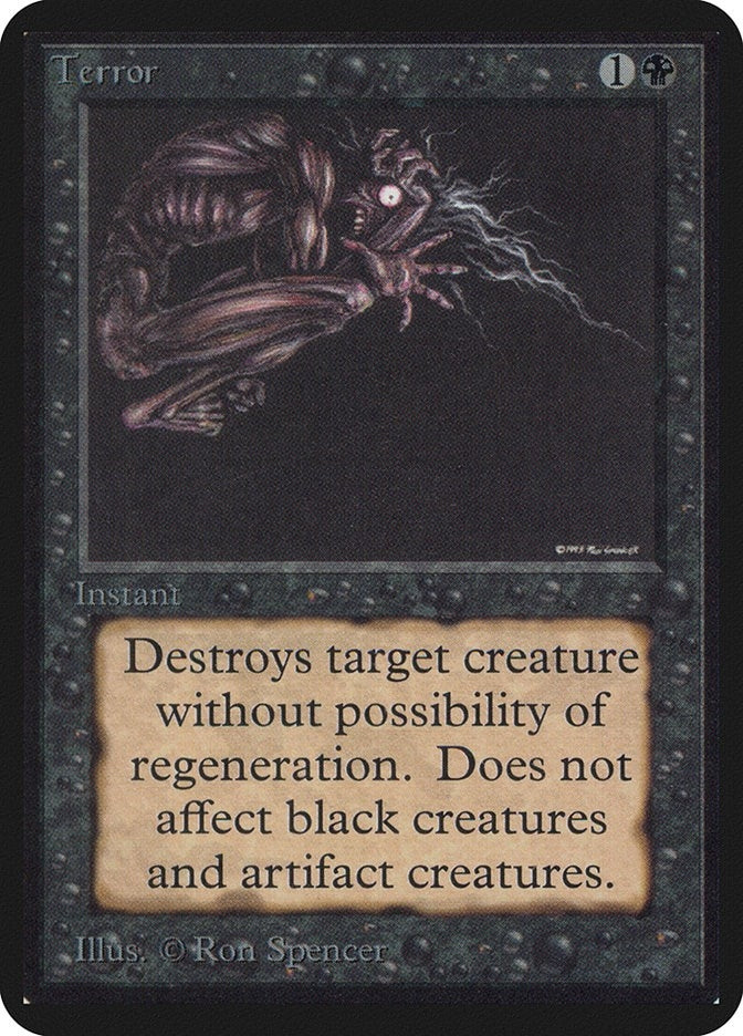 Image for Terror (LEA) - Magic: The Gathering