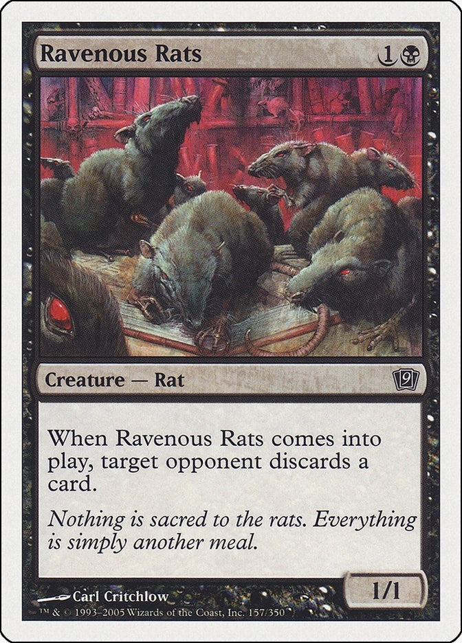 Image for Ravenous Rats (157) (9ED) - Magic: The Gathering