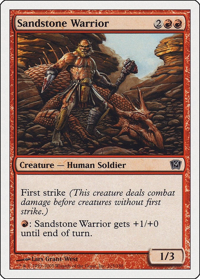 Image for Sandstone Warrior (215) (9ED) - Magic: The Gathering