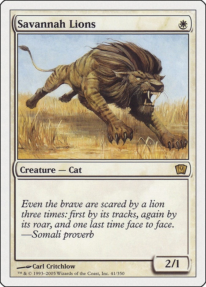 Image for Savannah Lions (41) (9ED) - Magic: The Gathering