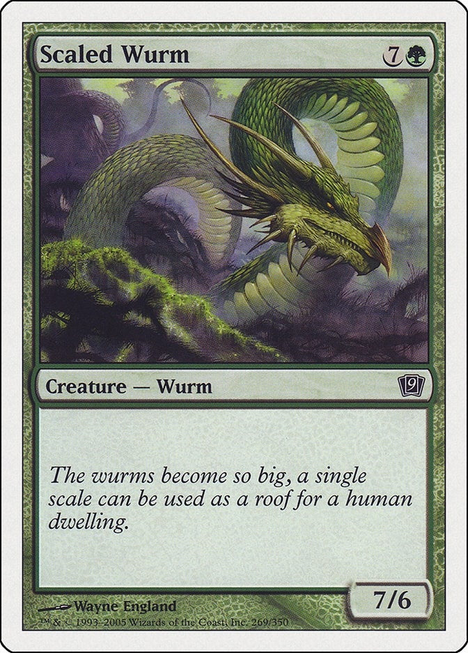 Image for Scaled Wurm (269) (9ED) - Magic: The Gathering