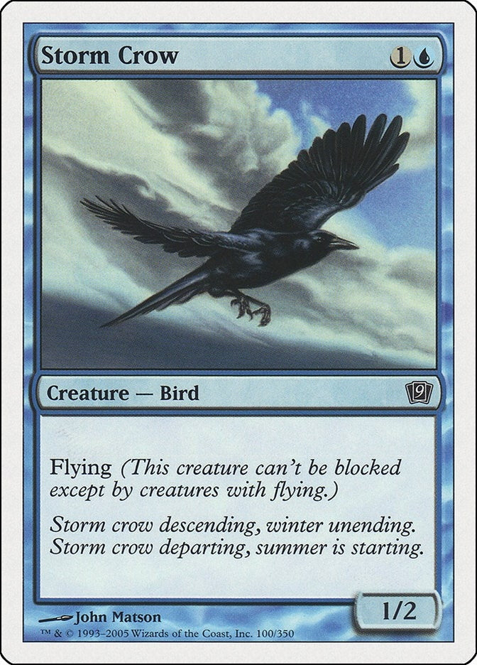 Image for Storm Crow (100) (9ED) - Magic: The Gathering