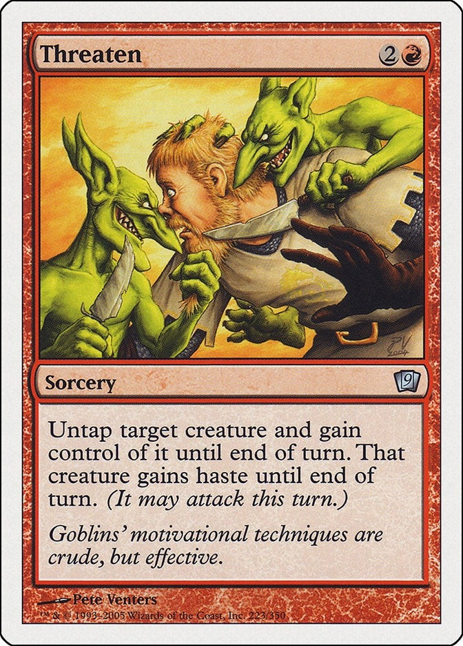 Image for Threaten (223) (9ED) - Magic: The Gathering