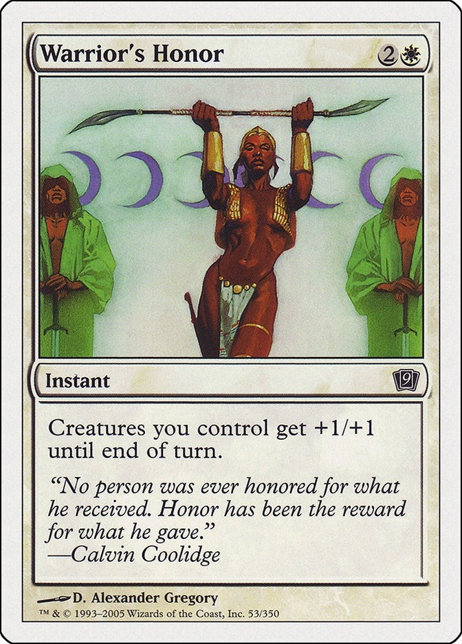 Image for Warrior's Honor (53) (9ED) - Magic: The Gathering