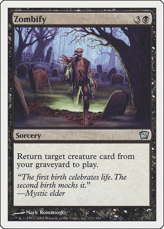 Image for Zombify (9ED) - Magic: The Gathering