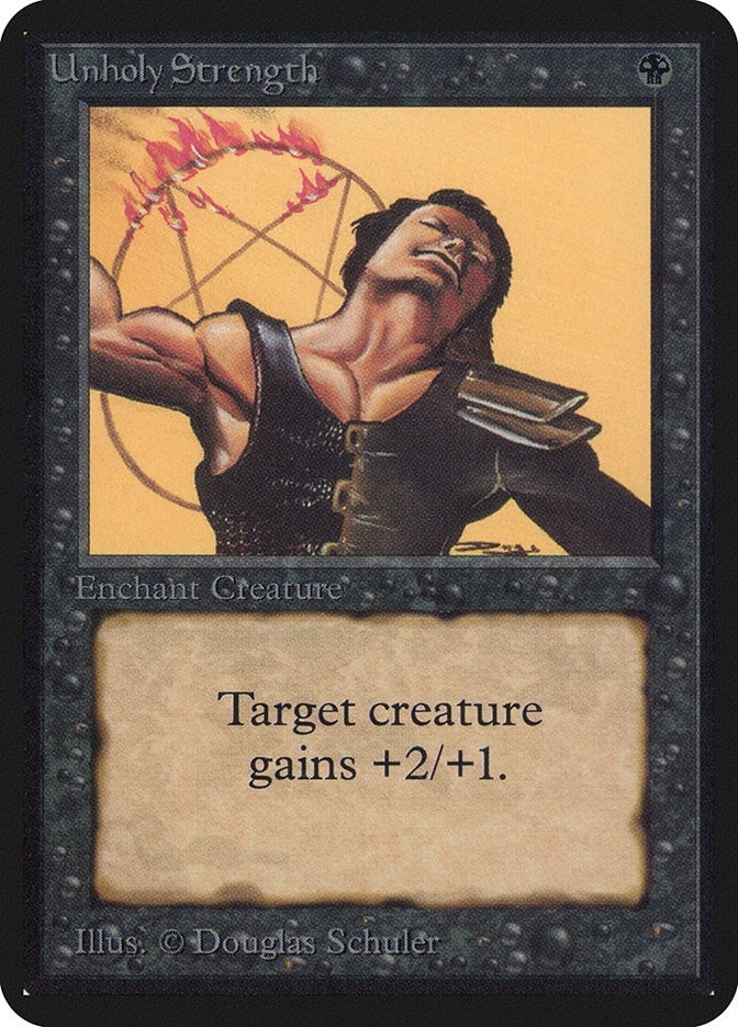 Image for Unholy Strength (LEA) - Magic: The Gathering