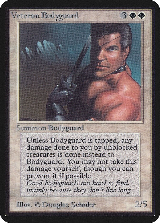 Image for Veteran Bodyguard (LEA) - Magic: The Gathering