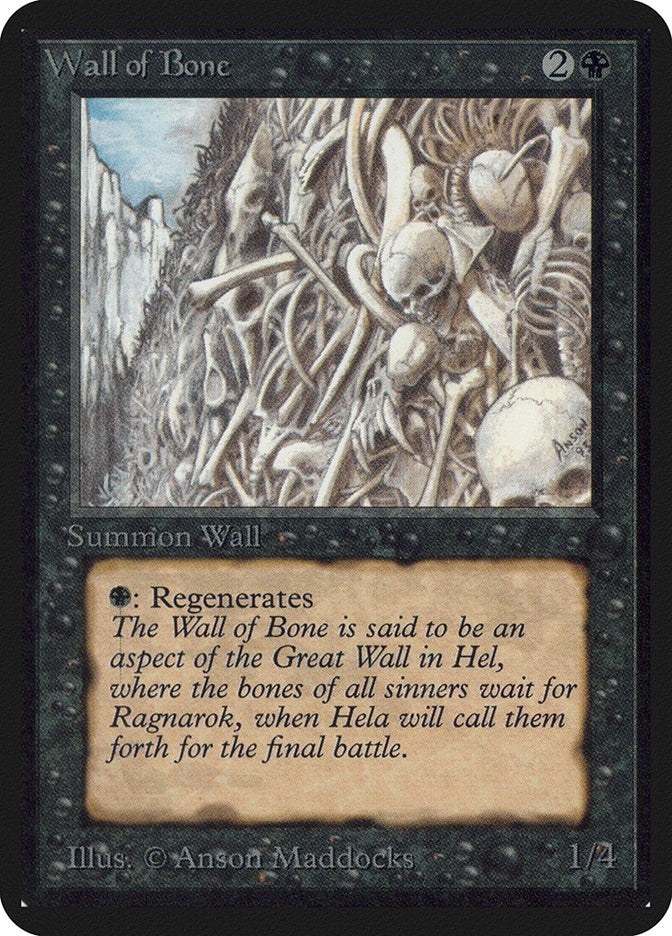 Image for Wall of Bone (LEA) - Magic: The Gathering