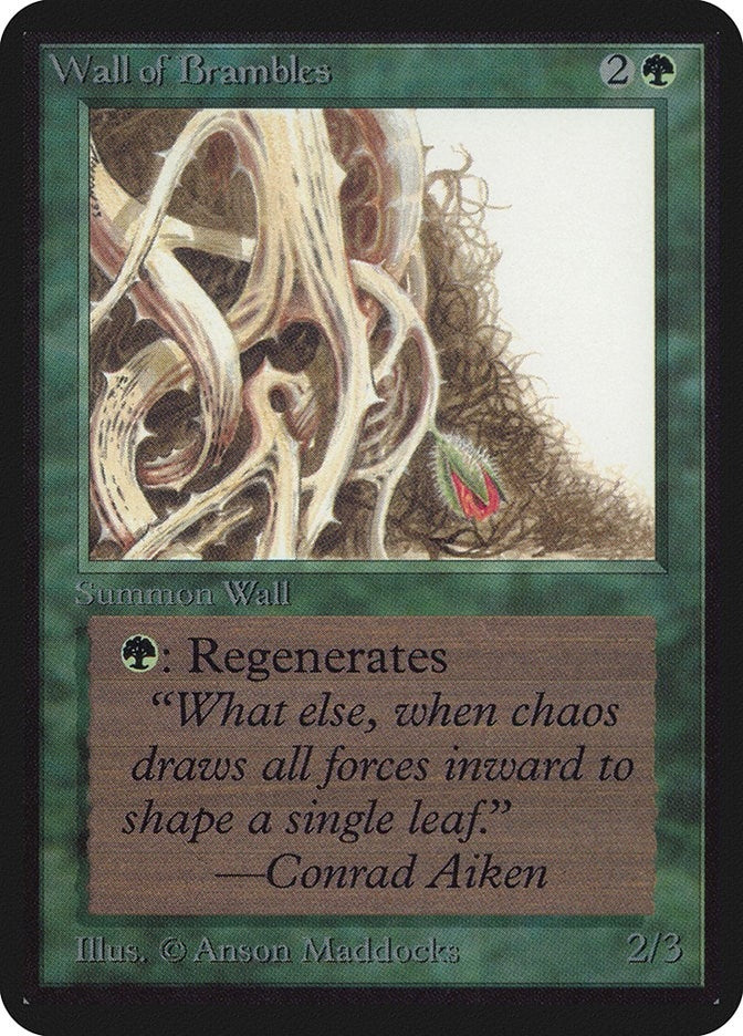 Image for Wall of Brambles (LEA) - Magic: The Gathering