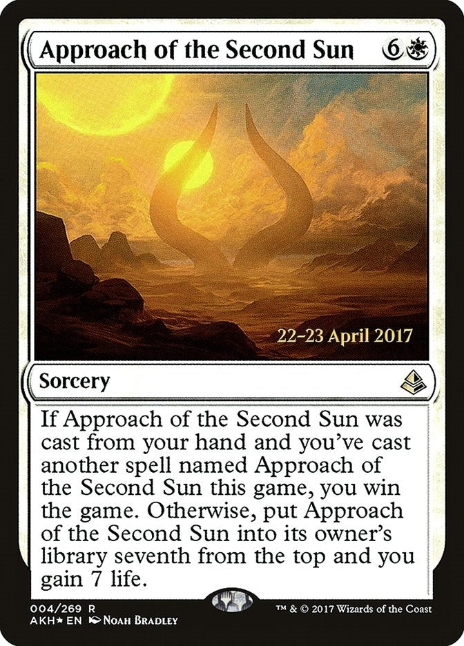 Image for Approach of the Second Sun (4) (PRE) - Magic: The Gathering