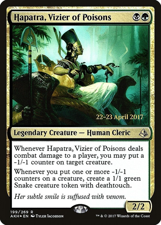 Image for Hapatra, Vizier of Poisons (199) (PRE) - Magic: The Gathering