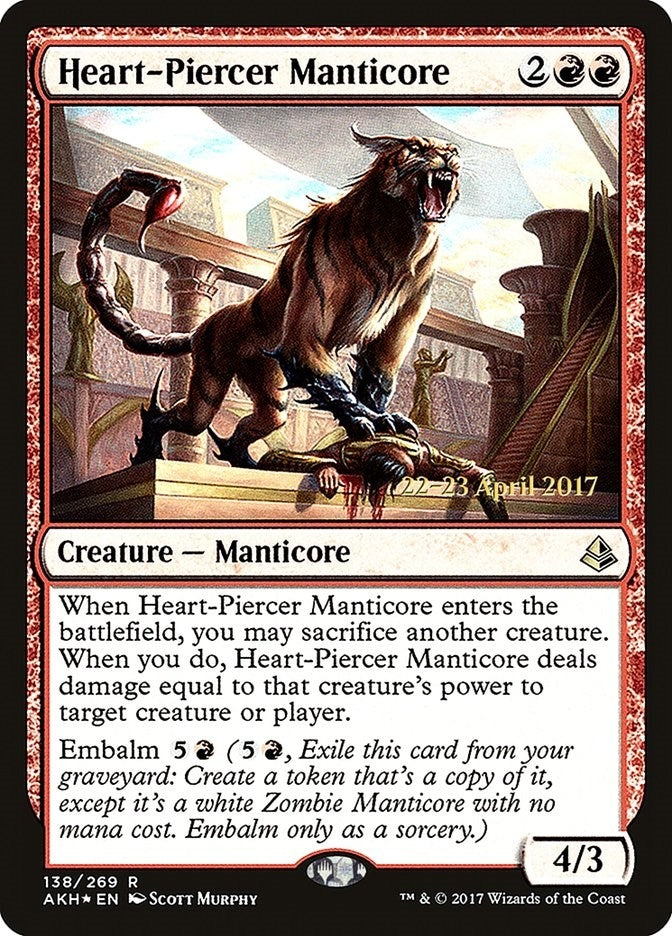 Image for Heart-Piercer Manticore (138) (PRE) - Magic: The Gathering