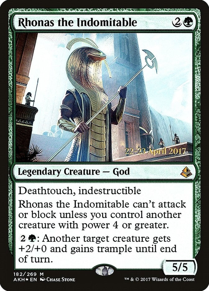 Image for Rhonas the Indomitable (182) (PRE) - Magic: The Gathering
