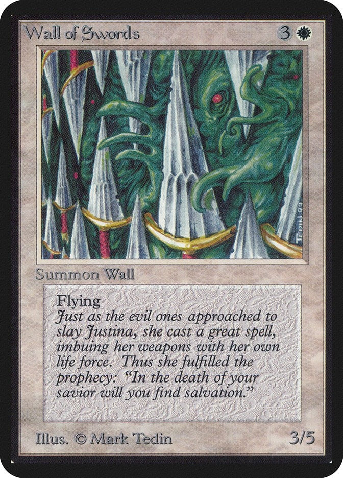 Image for Wall of Swords (LEA) - Magic: The Gathering