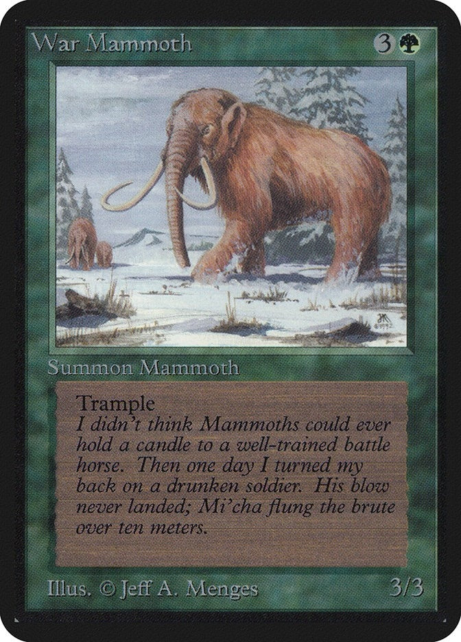Image for War Mammoth (LEA) - Magic: The Gathering