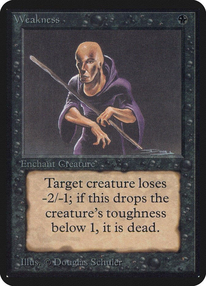 Image for Weakness (LEA) - Magic: The Gathering