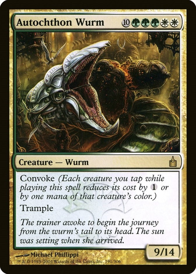 Image for Autochthon Wurm (191) (RAV) - Magic: The Gathering