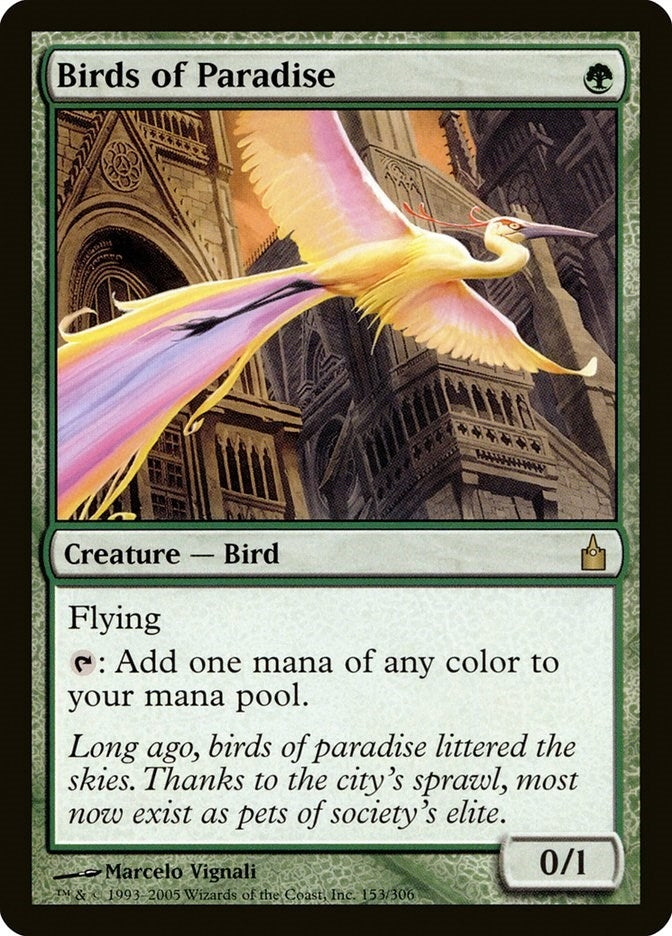Image for Birds of Paradise (153) (RAV) - Magic: The Gathering