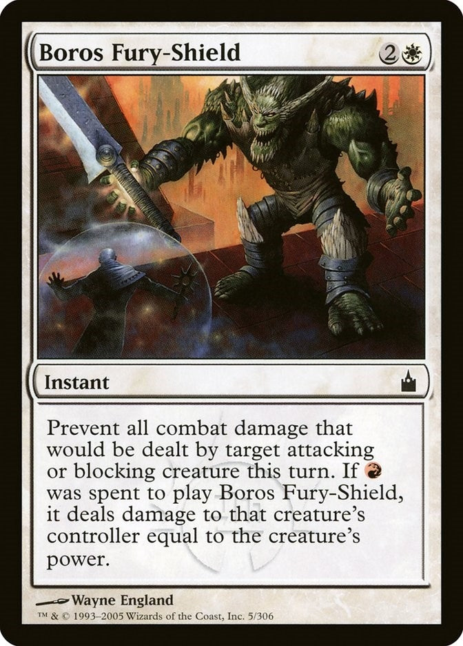 Image for Boros Fury-Shield (5) (RAV) - Magic: The Gathering