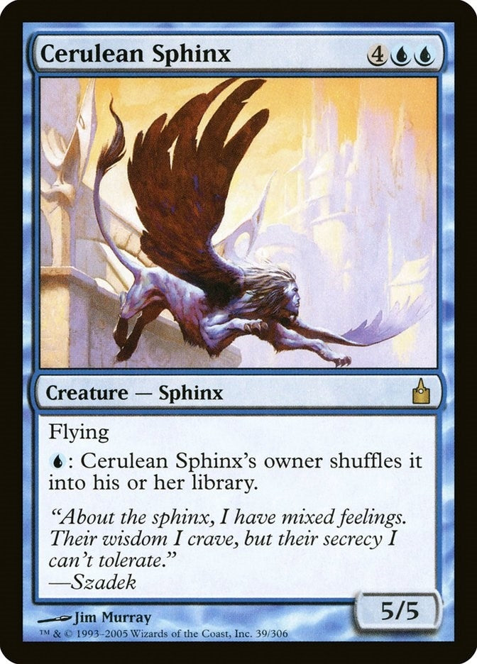 Image for Cerulean Sphinx (39) (RAV) - Magic: The Gathering