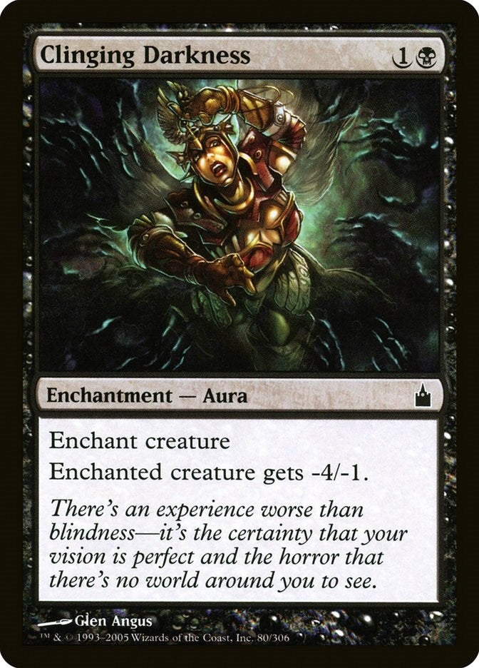 Image for Clinging Darkness (80) (RAV) - Magic: The Gathering