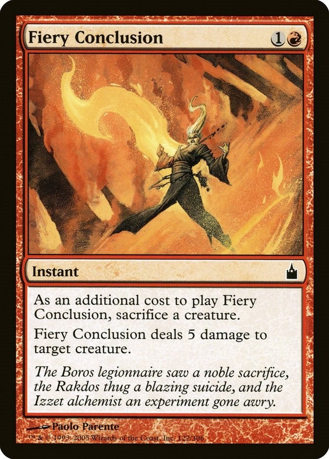 Image for Fiery Conclusion (122) (RAV) - Magic: The Gathering
