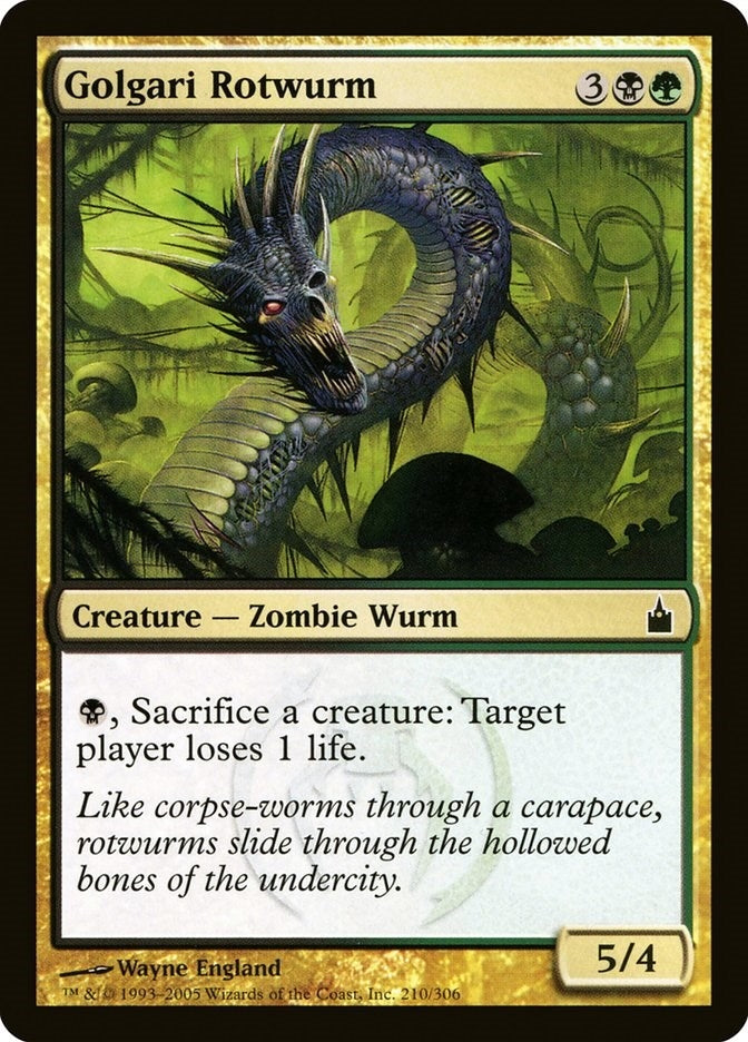 Image for Golgari Rotwurm (210) (RAV) - Magic: The Gathering