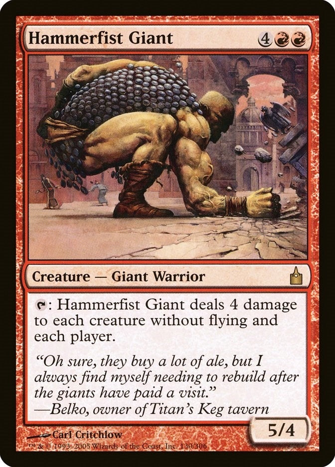 Image for Hammerfist Giant (130) (RAV) - Magic: The Gathering