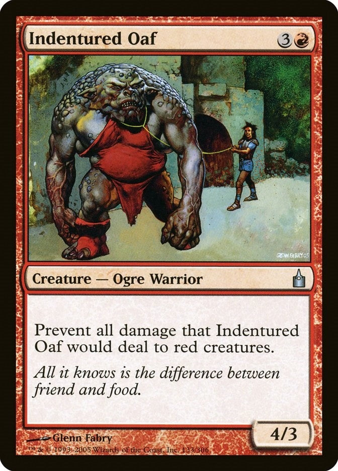 Image for Indentured Oaf (133) (RAV) - Magic: The Gathering