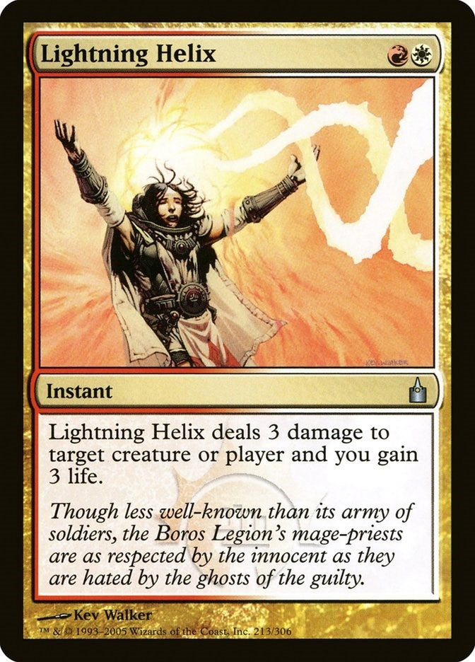 Image for Lightning Helix (213) (RAV) - Magic: The Gathering