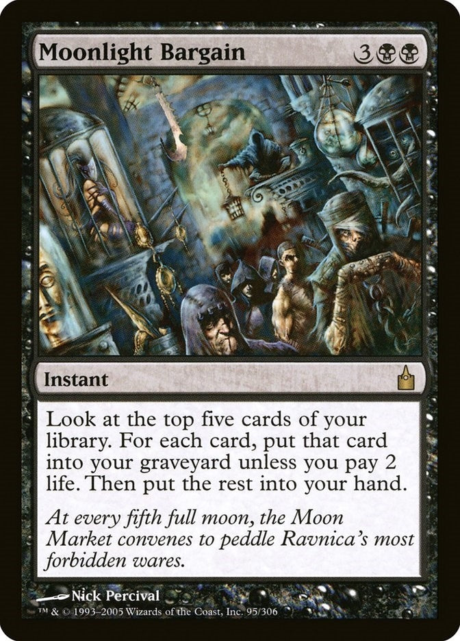 Image for Moonlight Bargain (95) (RAV) - Magic: The Gathering