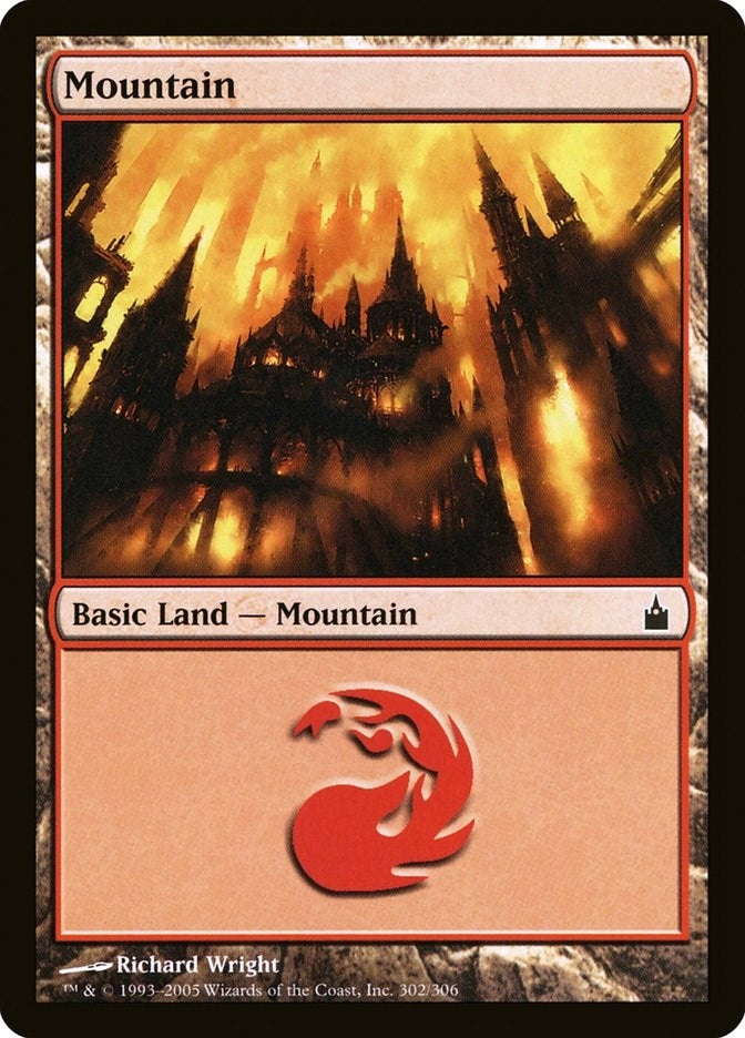 Image for Mountain (302) (302) (RAV) - Magic: The Gathering