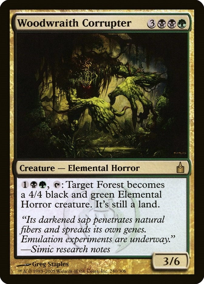 Image for Woodwraith Corrupter (240) (RAV) - Magic: The Gathering
