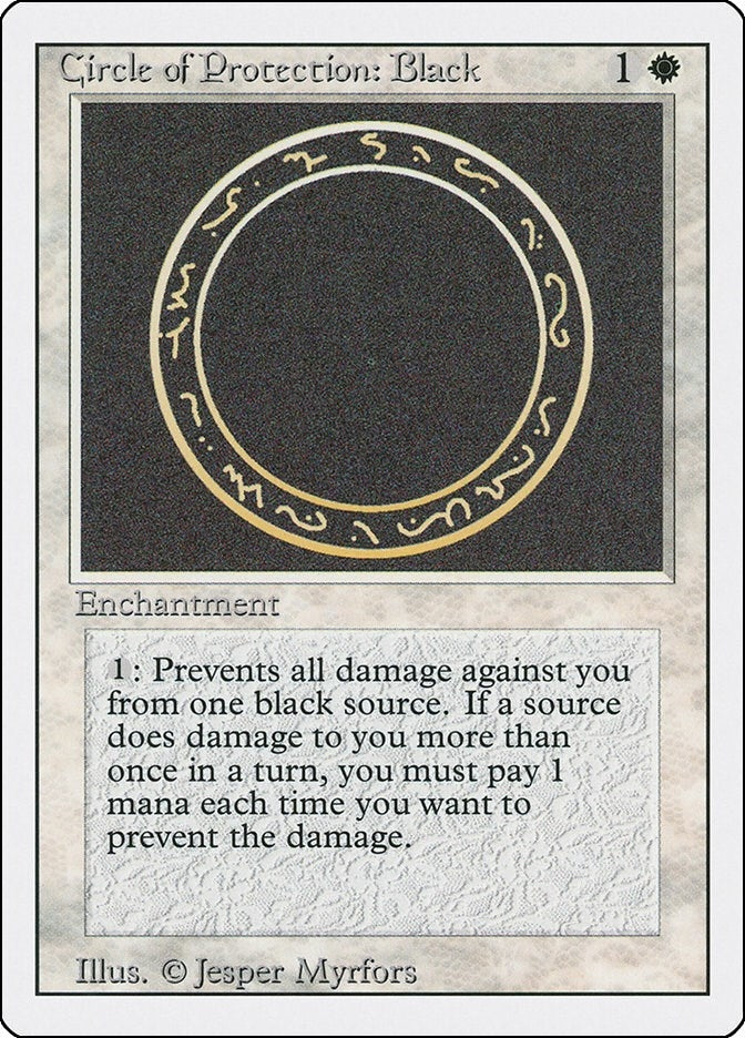 Image for Circle of Protection: Black (3ED) - Magic: The Gathering