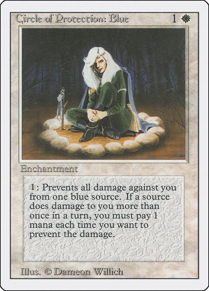 Image for Circle of Protection: Blue (3ED) - Magic: The Gathering