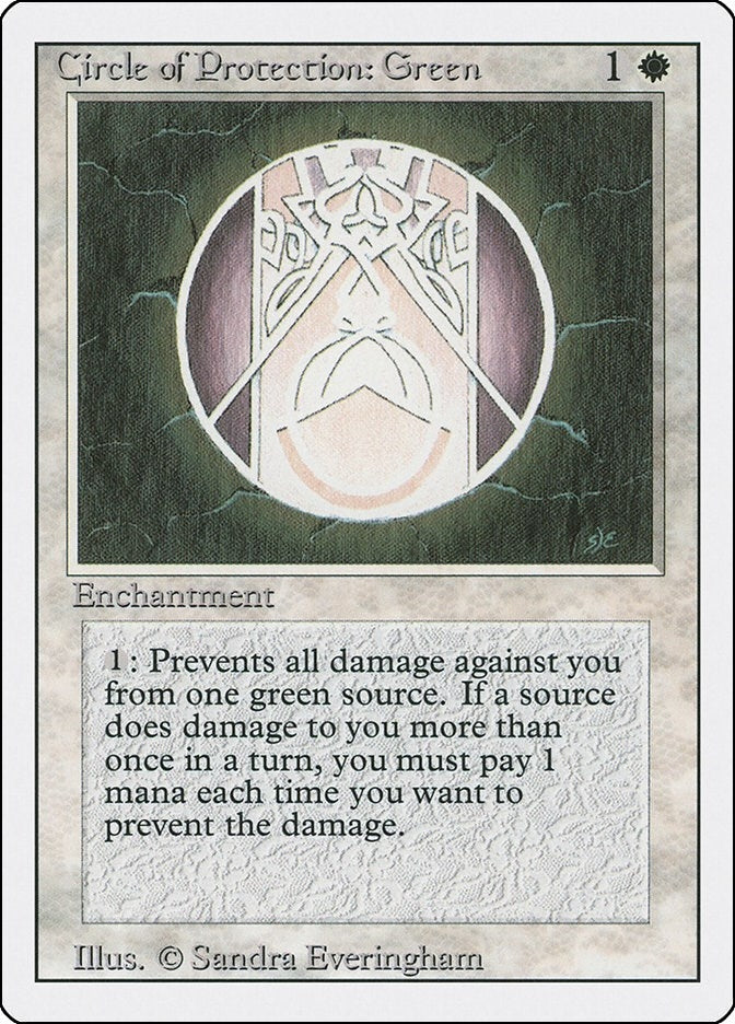 Image for Circle of Protection: Green (3ED) - Magic: The Gathering
