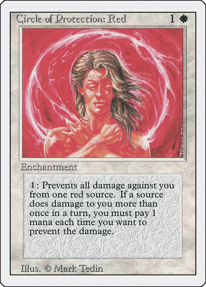 Image for Circle of Protection: Red (3ED) - Magic: The Gathering