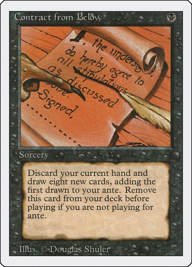 Image for Contract from Below (3ED) - Magic: The Gathering