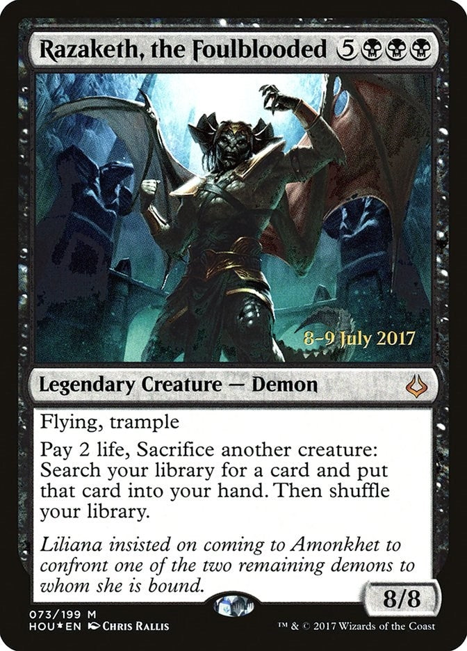 Image for Razaketh, the Foulblooded (73) (PRE) - Magic: The Gathering