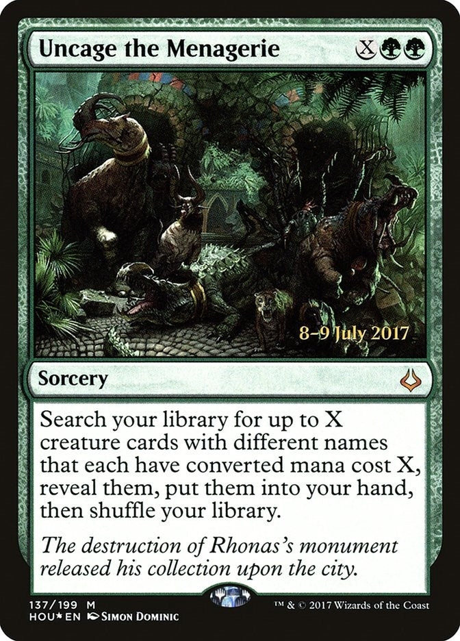 Image for Uncage the Menagerie (137) (PRE) - Magic: The Gathering