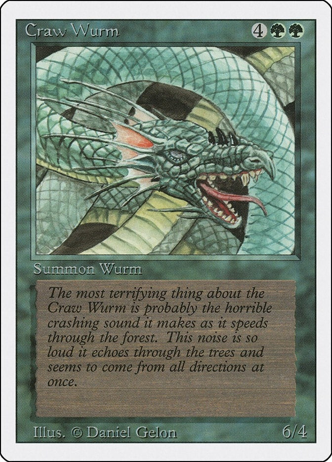 Image for Craw Wurm (3ED) - Magic: The Gathering