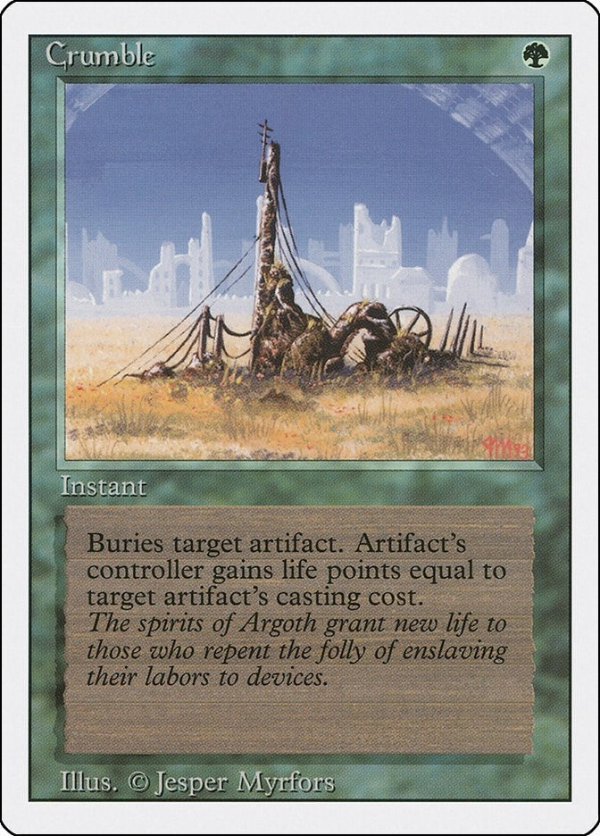 Image for Crumble (3ED) - Magic: The Gathering