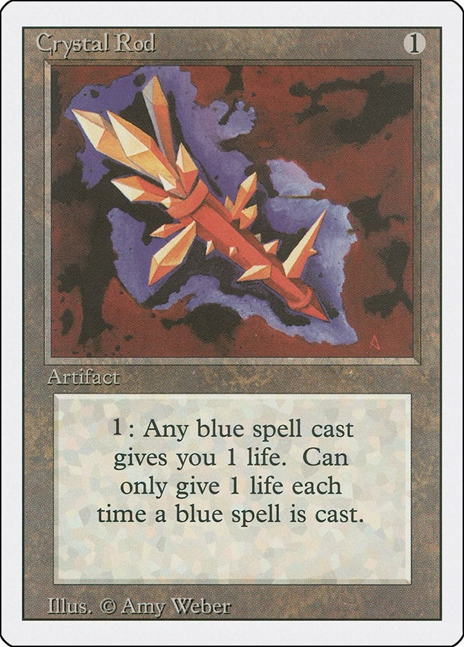 Image for Crystal Rod (3ED) - Magic: The Gathering