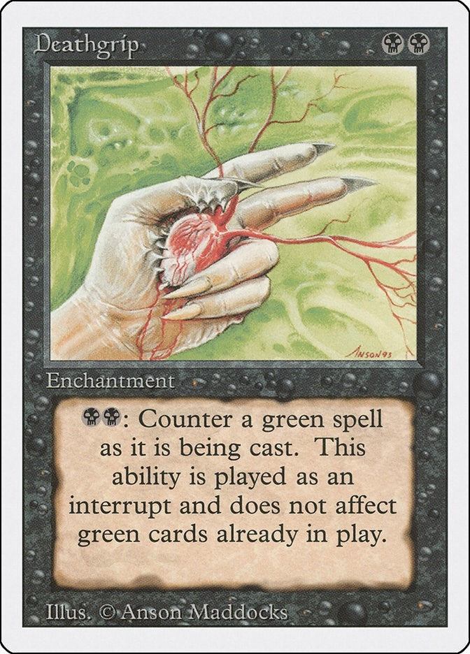 Image for Deathgrip (3ED) - Magic: The Gathering