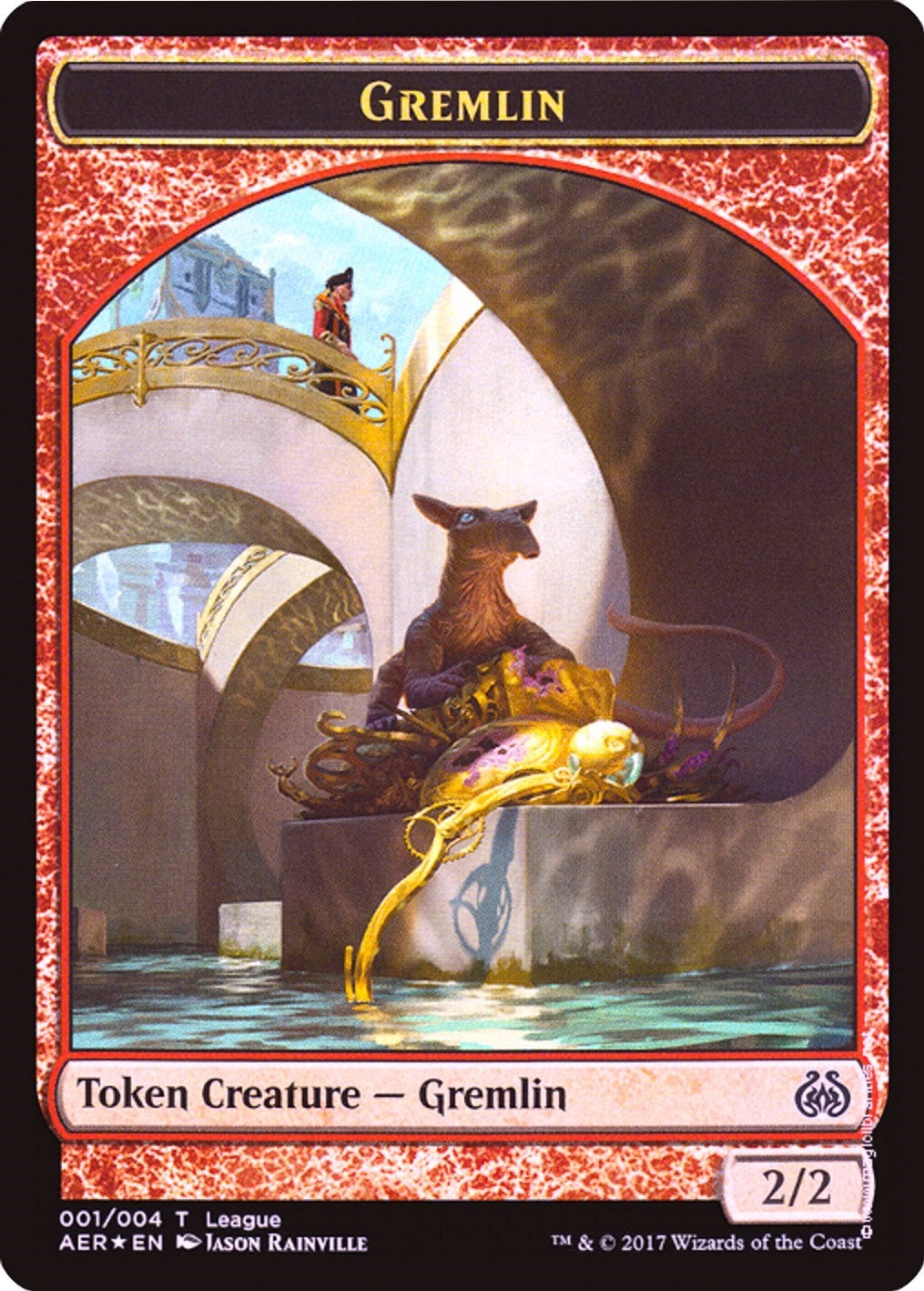 Image for Gremlin // Energy Reserve Double-Sided Token (1) (LEP) - Magic: The Gathering