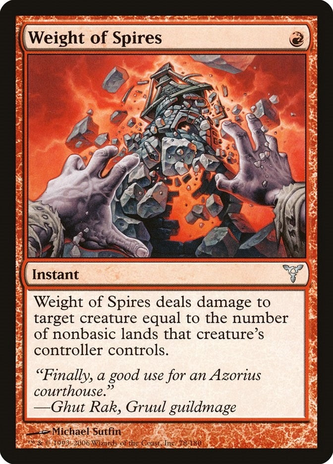 Image for Weight of Spires (78) (DIS) - Magic: The Gathering