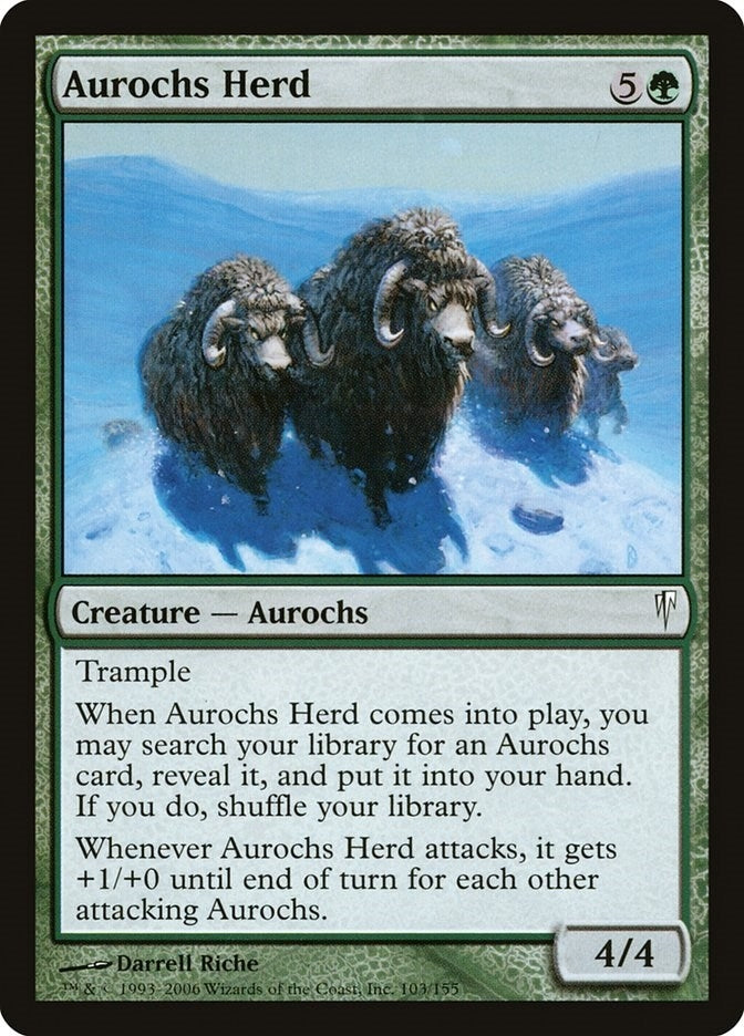 Image for Aurochs Herd (103) (CSP) - Magic: The Gathering