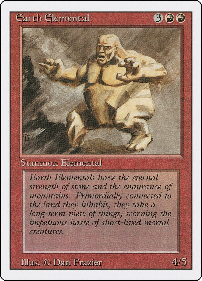 Image for Earth Elemental (3ED) - Magic: The Gathering